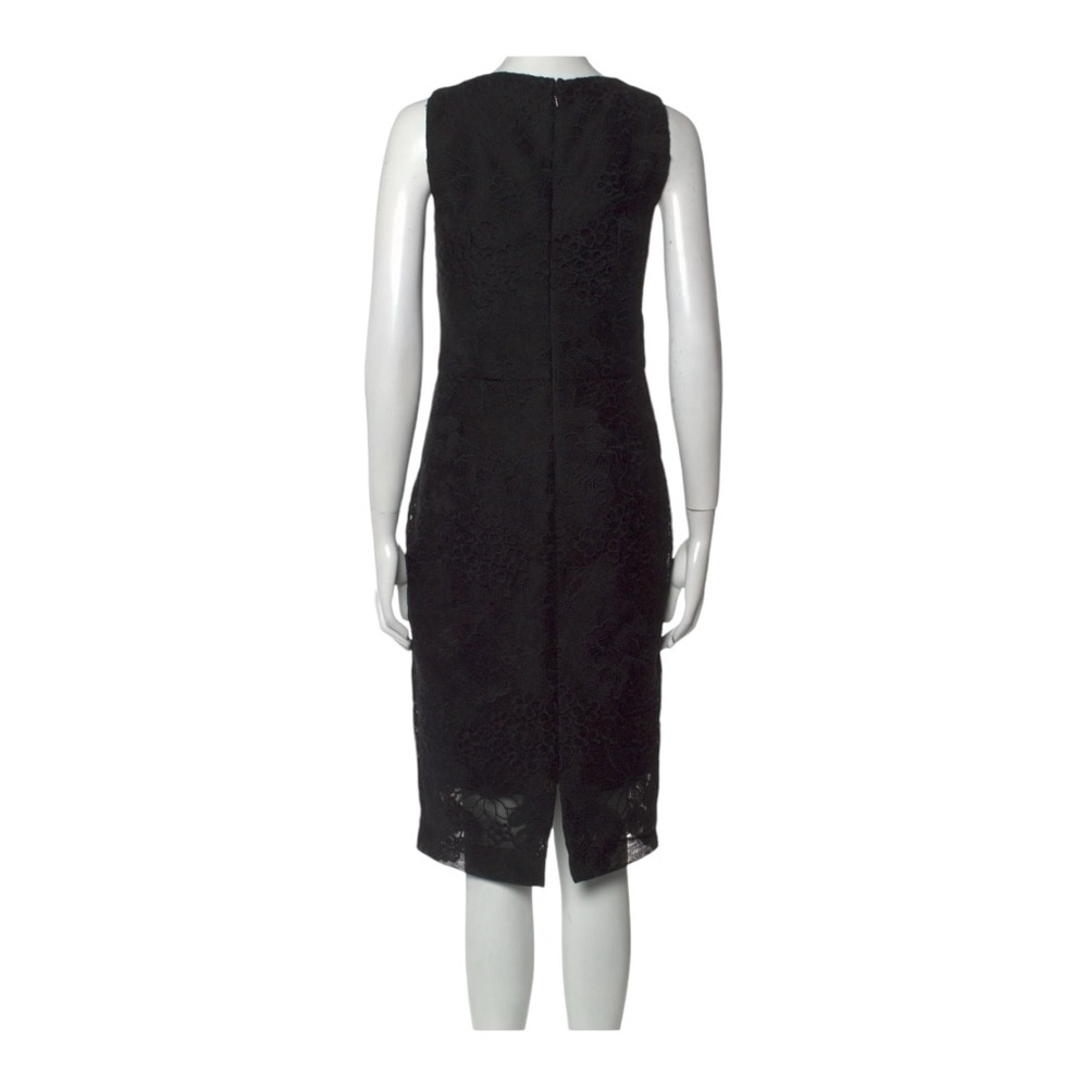 Badgley Mischka Women’s Black Lace Pattern Midi Length Dress Size: M | US 8 - Picture 3 of 9